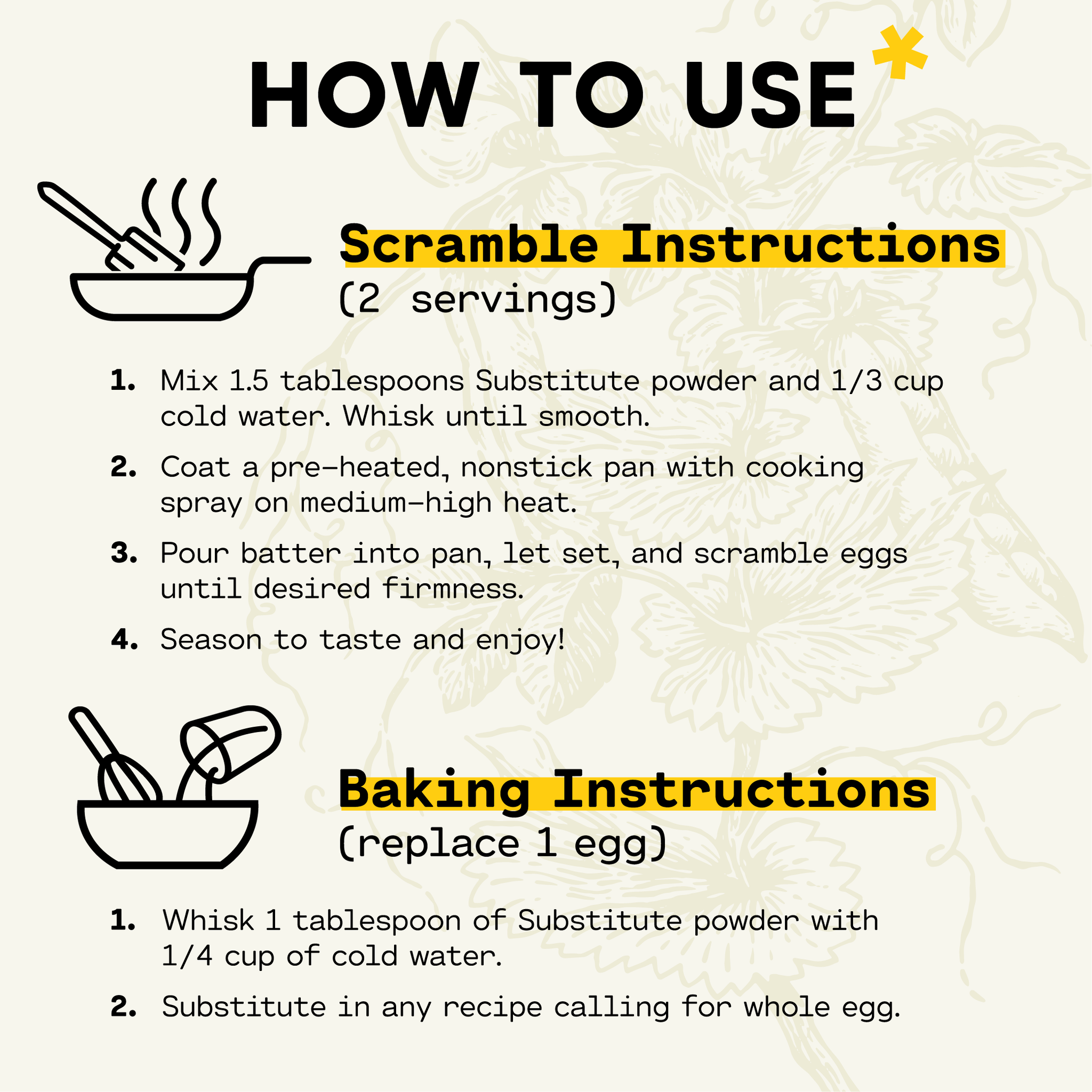 Acremade Plant-Based Egg Substitute - New and Improved Recipe